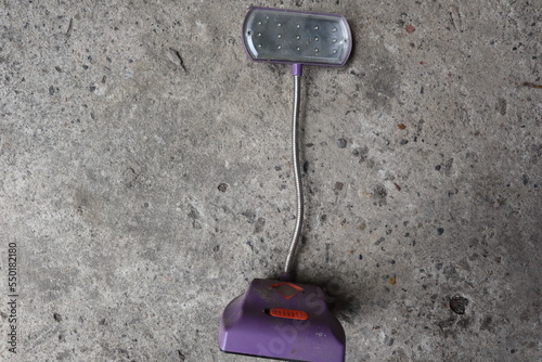 purple desk lamp, table lamp