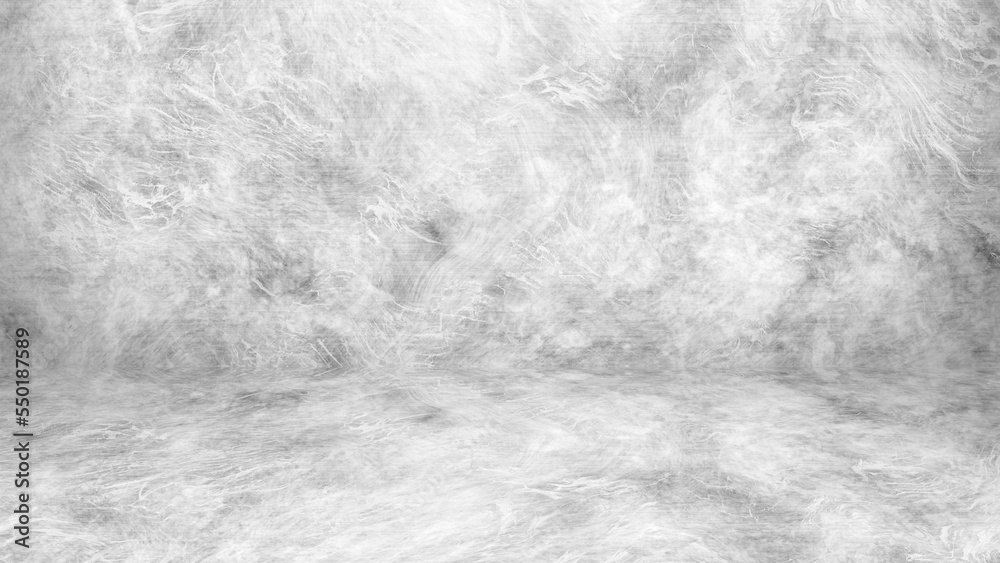 Naklejka premium Concrete wall white and gray color for background. Old grunge textures with scratches and cracks. White and gray painted cement wall texture.