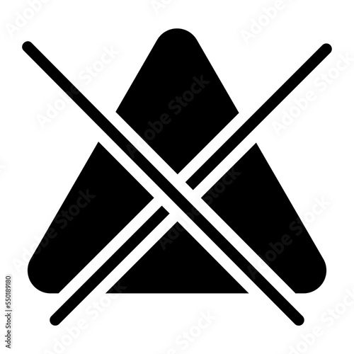 not use chlorine icon