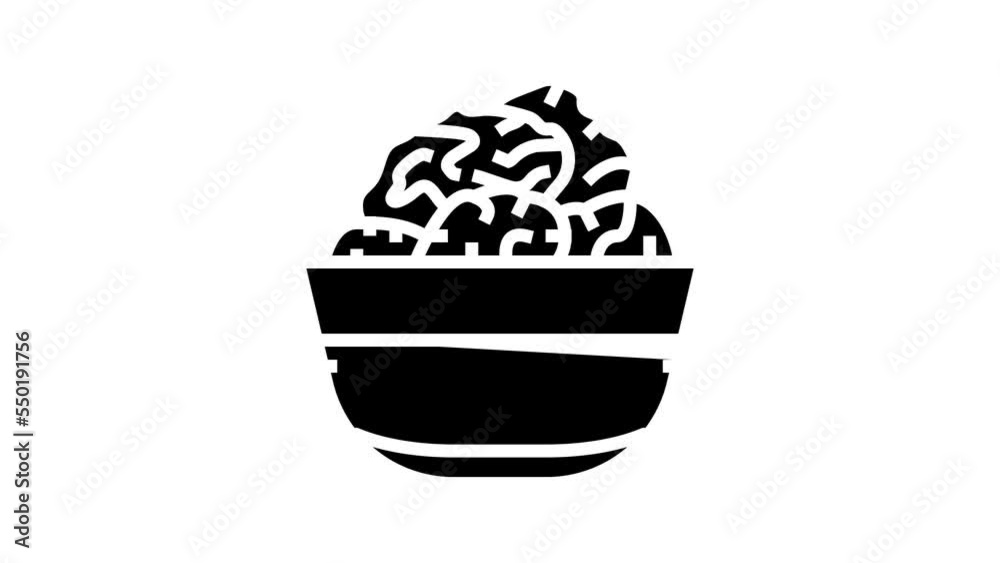 prune bowl line icon animation prune bowl line icon animation