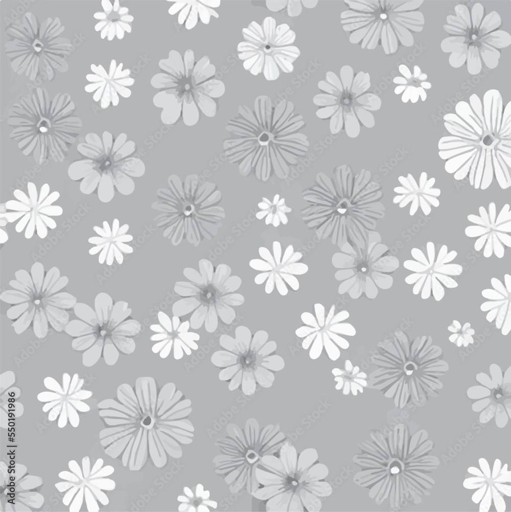  flower pattern background with black and white tone color