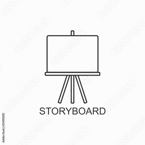 storyboard icon , camera icon vector