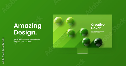 Premium site screen vector design layout. Original display mockup web banner concept.