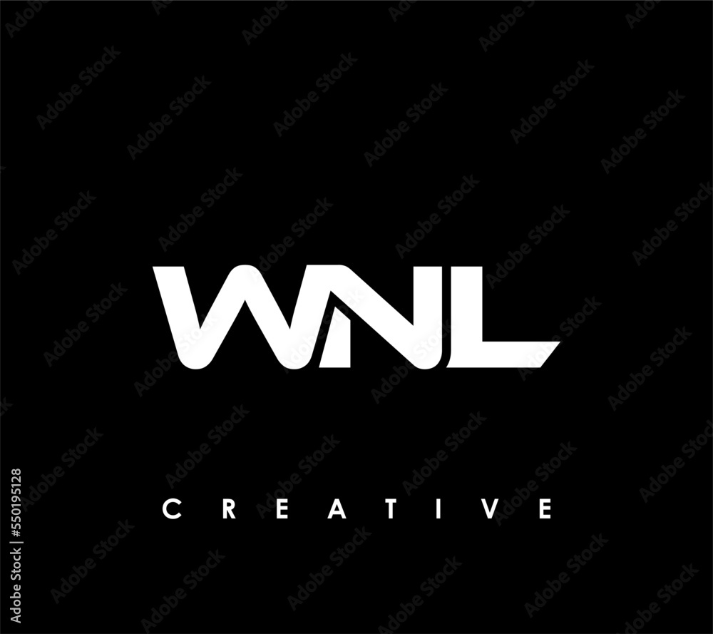 WNL Letter Initial Logo Design Template Vector Illustration