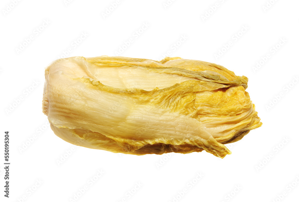 Pickled Chinese cabbage on white background Pickled Chinese cabbage on white background