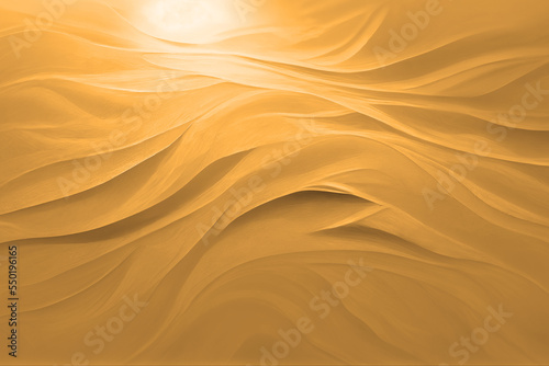 Gold yellow background texture, wavy silky black, golden and brownish shades of colors beautiful, hot and flowing design  © Musashi_Collection