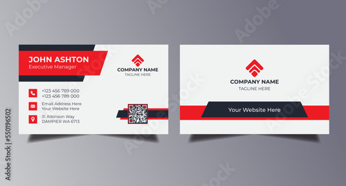 Modern Business Card Creative and Clean Business Card Template.
