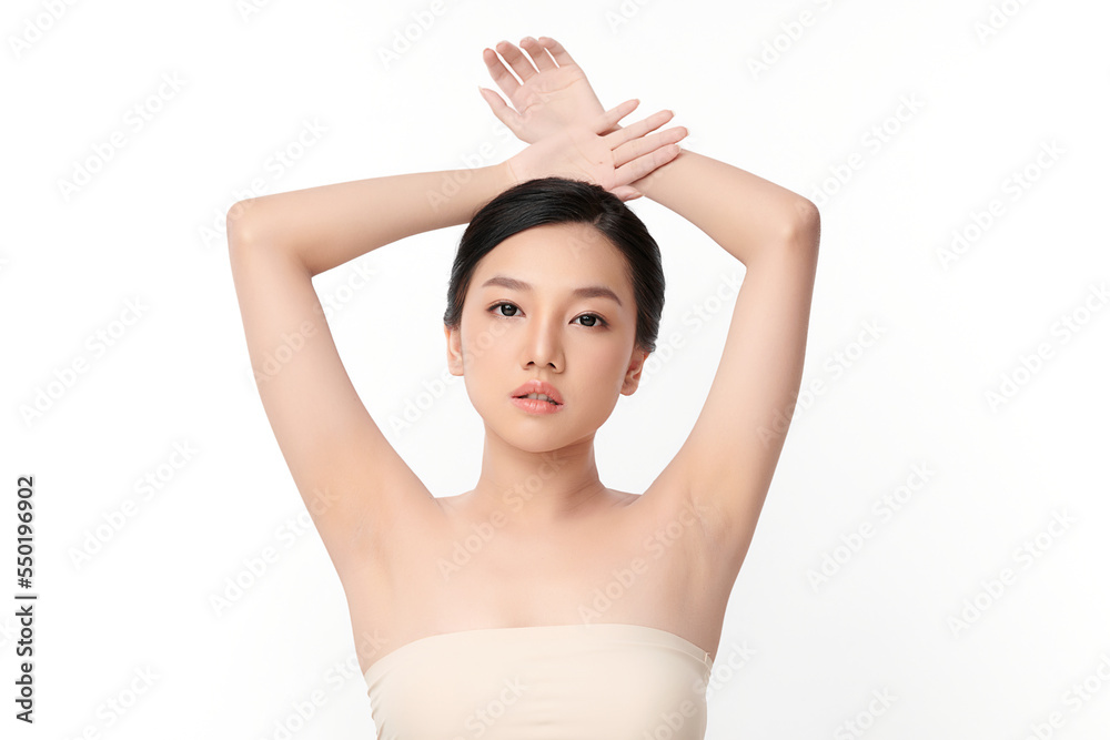 Beautiful young asian woman with clean fresh skin on white background, Face care, Facial treatment, Cosmetology, beauty and spa, Asian women portrait. Beautiful young asian woman with clean fresh skin on white background, Face care, Facial treatment, Cosmetology, beauty and spa, Asian women portrait.
