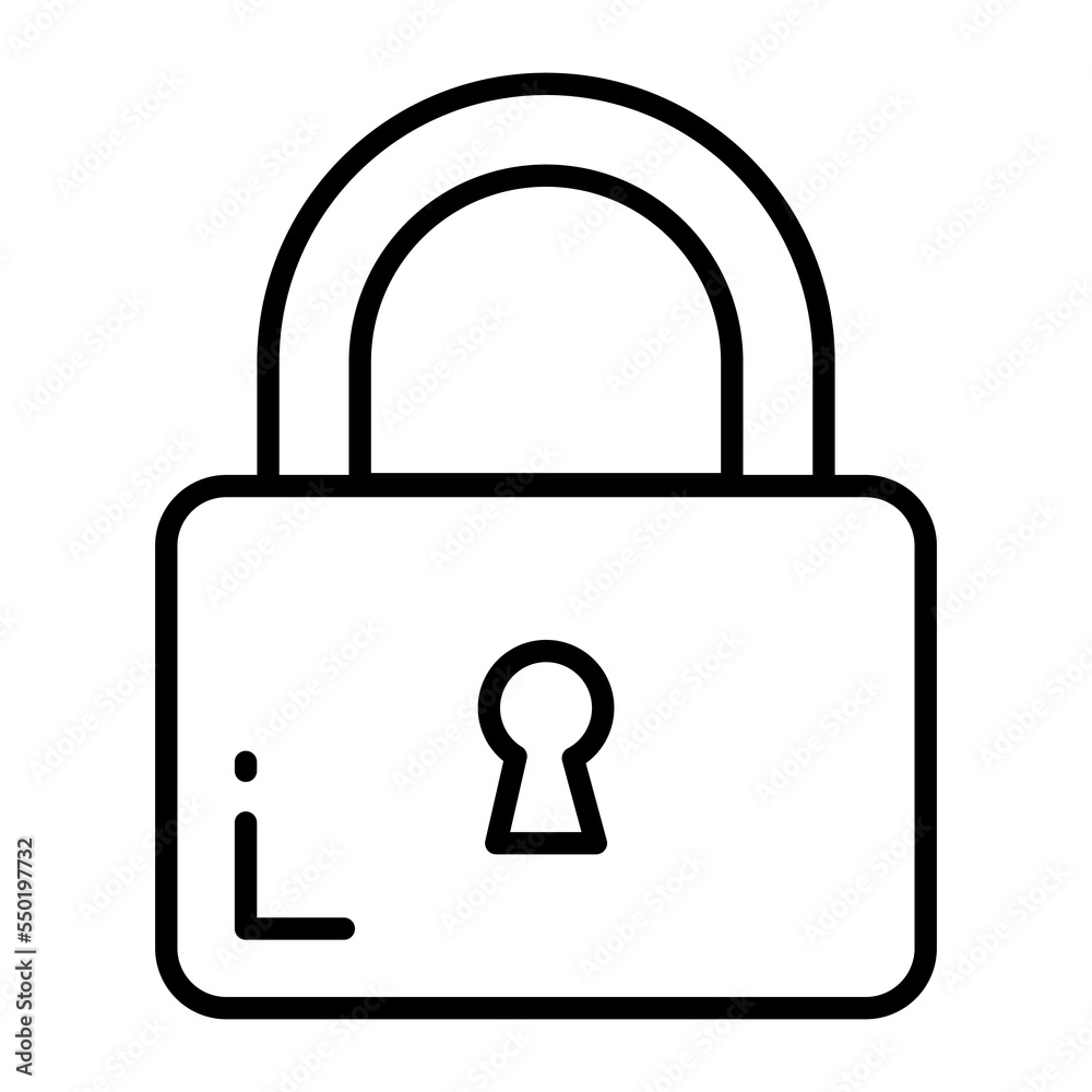 Lock vector icon modern design isolated on white background Lock vector icon modern design isolated on white background