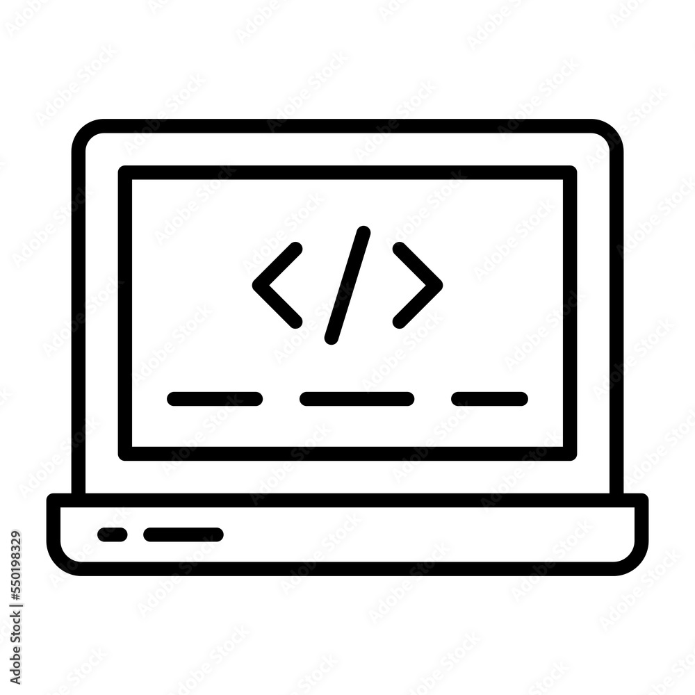 Web coding vector icon in trendy style easy to use Web coding vector icon in trendy style easy to use