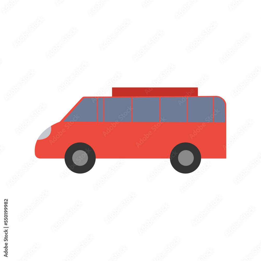 Bus icon, Transport service, vector illustration. Van icon isolated on white background. 