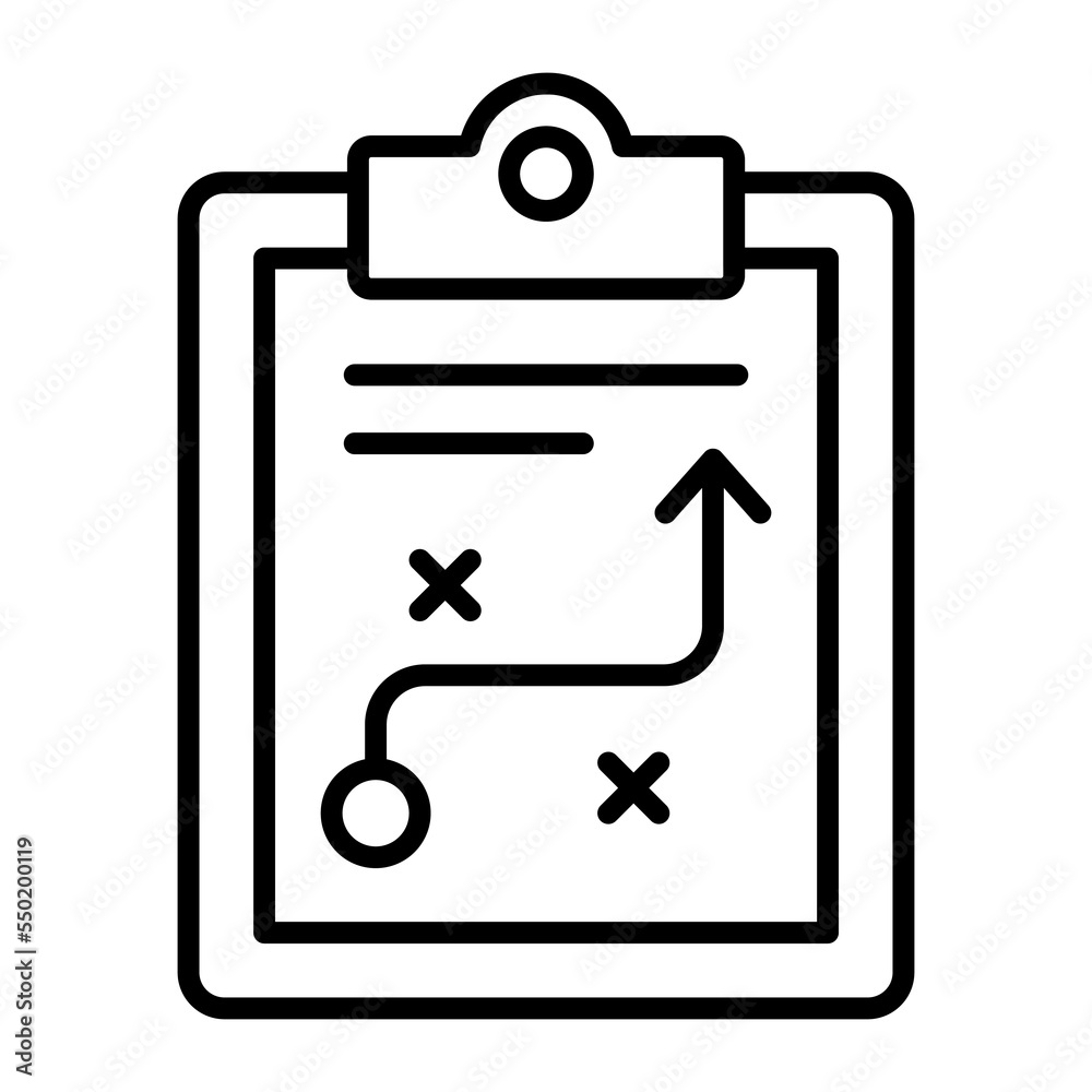 Tactical plan vector icon isolated on white background Tactical plan vector icon isolated on white background
