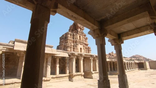 Temple complexes from the Vijayanagara Empire. UNESCO World Heritage Site located in Hampi town, Vijayanagara district. photo