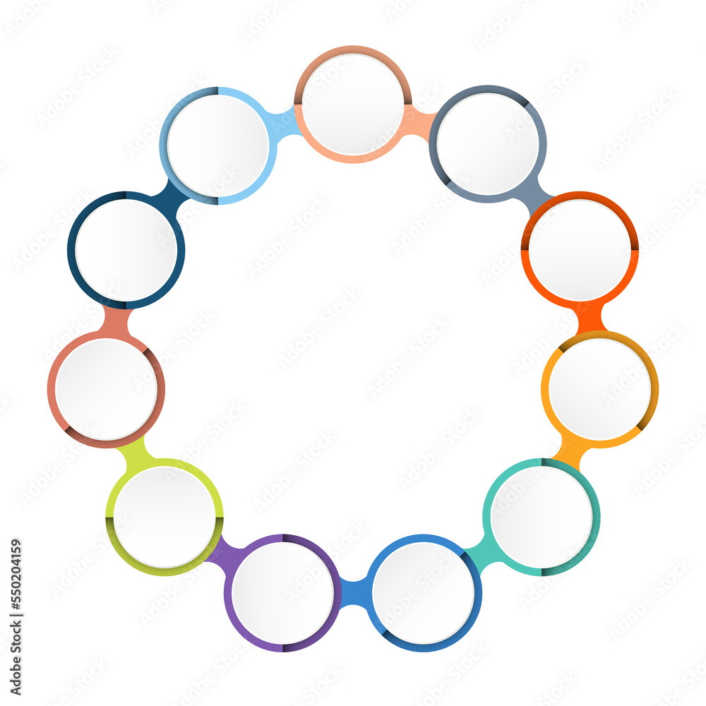 Basic circle infographic with 11 steps, process or options. Basic circle infographic with 11 steps, process or options.