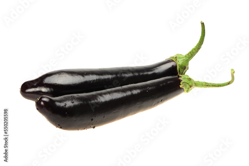 eggplant isolated on white background 