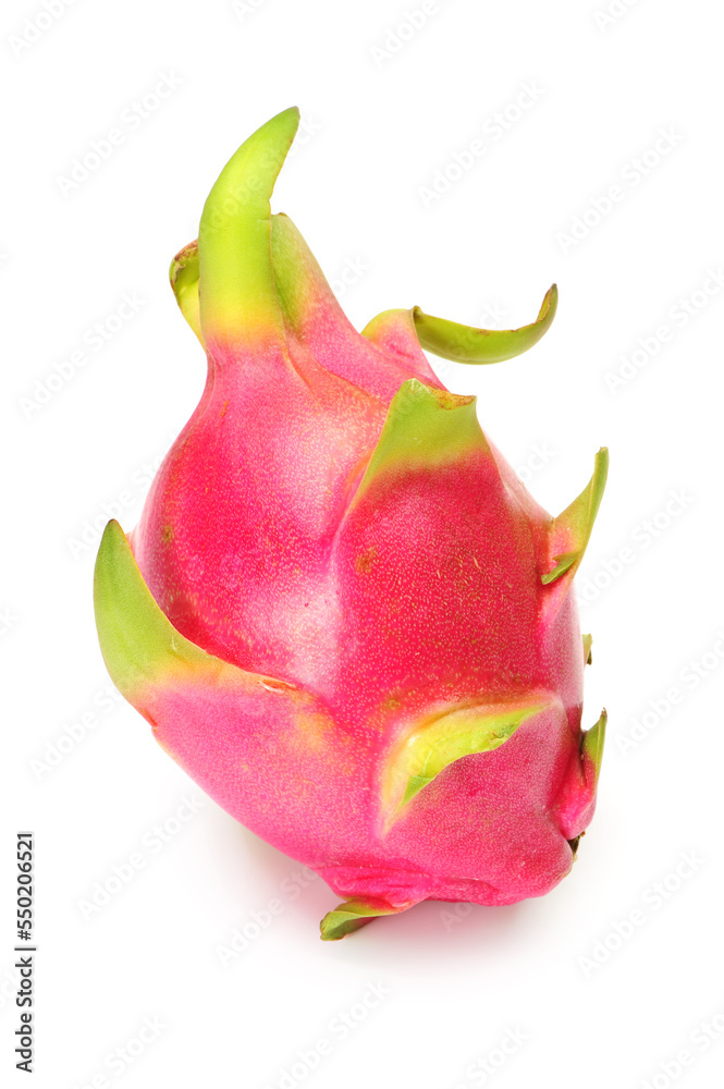 Pitaya or Dragon Fruit isolated against white background