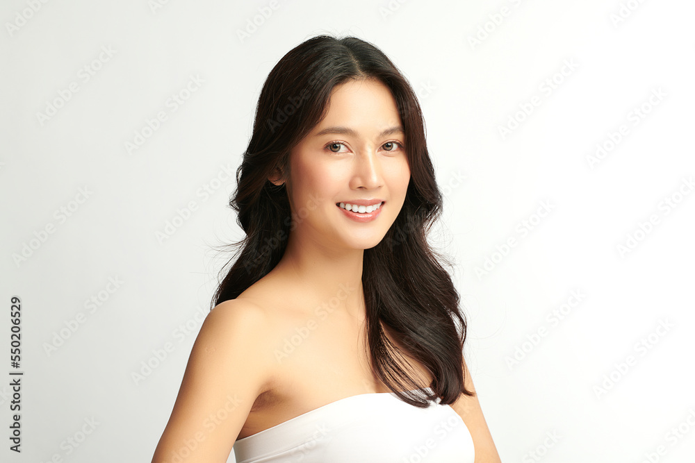 Beautiful young asian woman with clean fresh skin on white background, Face care, Facial treatment, Cosmetology, beauty and spa, Asian women portrait. Beautiful young asian woman with clean fresh skin on white background, Face care, Facial treatment, Cosmetology, beauty and spa, Asian women portrait.