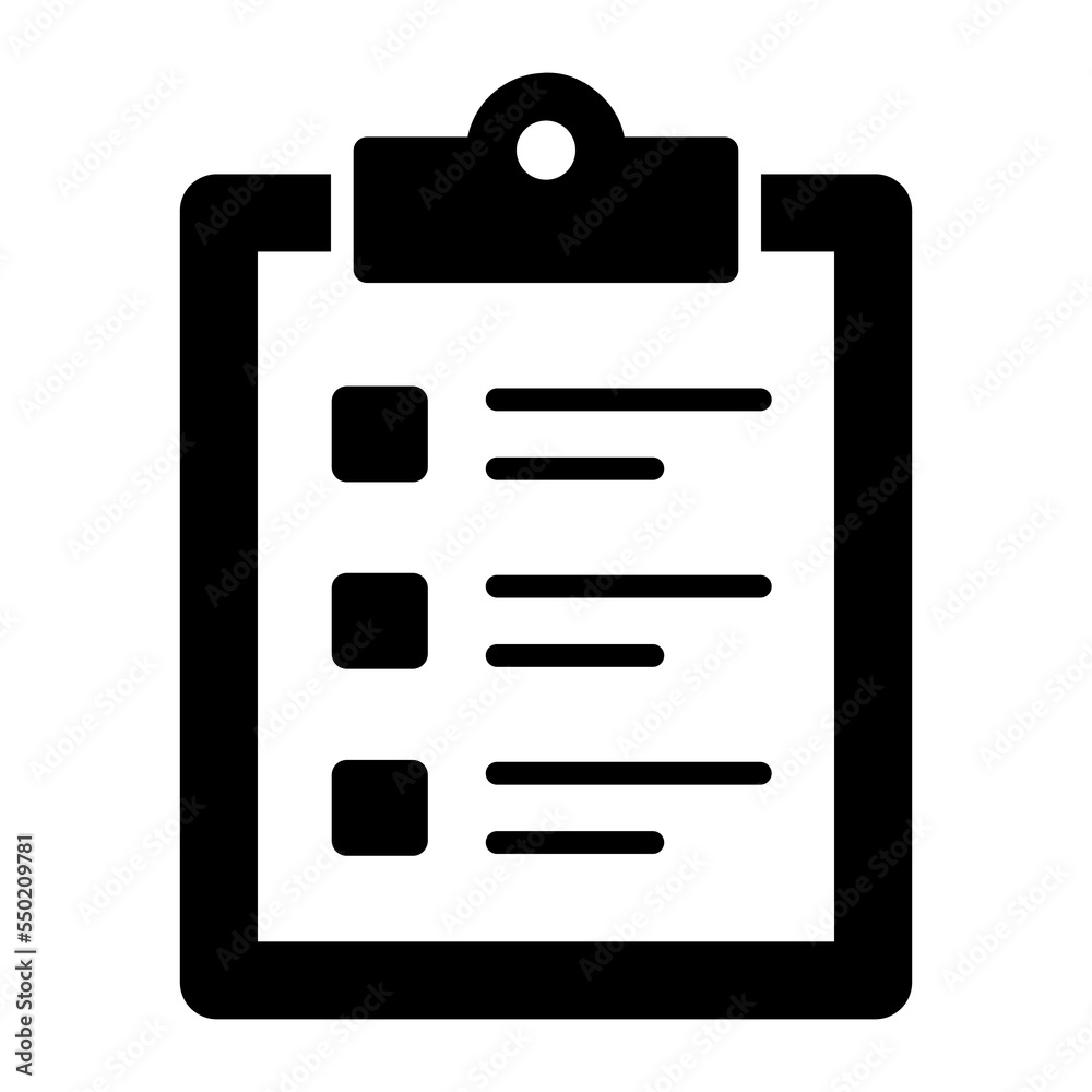 Checklist vector icon in trendy style easy to use Checklist vector icon in trendy style easy to use