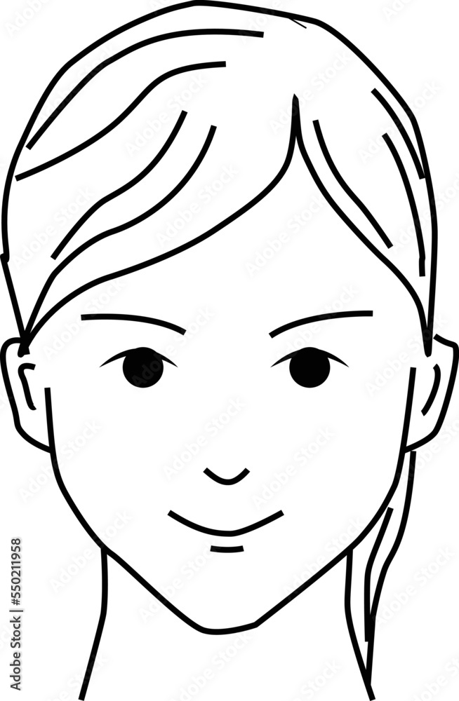 verry beautiful young woman illustration vector verry beautiful young woman illustration vector