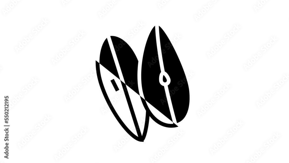 cut pear slices line icon animation cut pear slices line icon animation