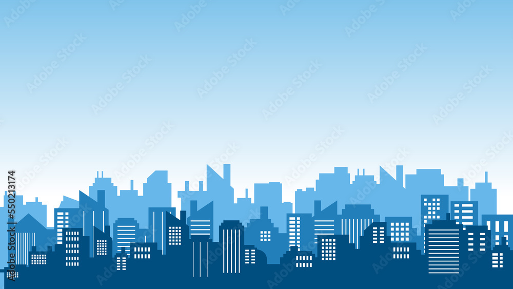 Vector shades of sky background in urban environment