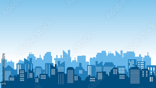 Vector shades of sky background in urban environment