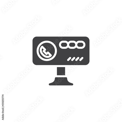 Hands free car kit vector icon