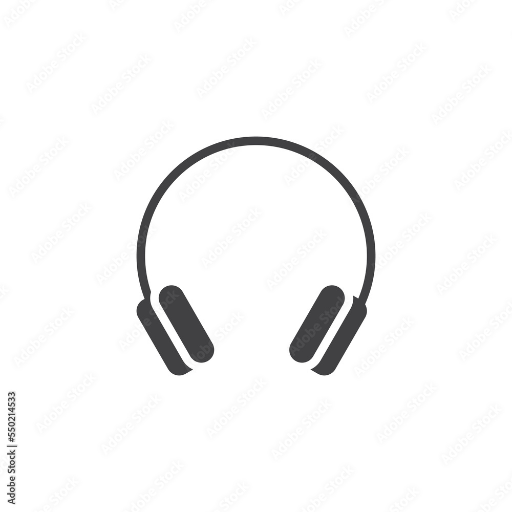 Wireless headset vector icon Wireless headset vector icon