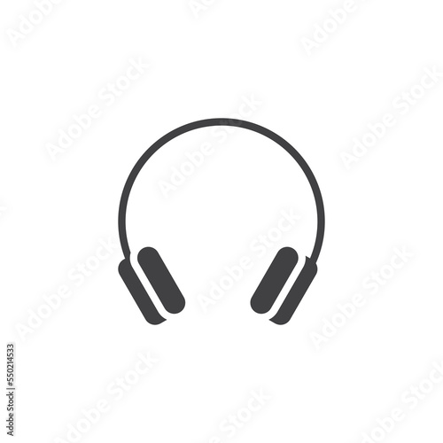 Wireless headset vector icon