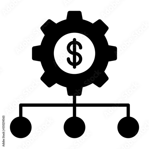 Cashflow vector icon isolated on white background