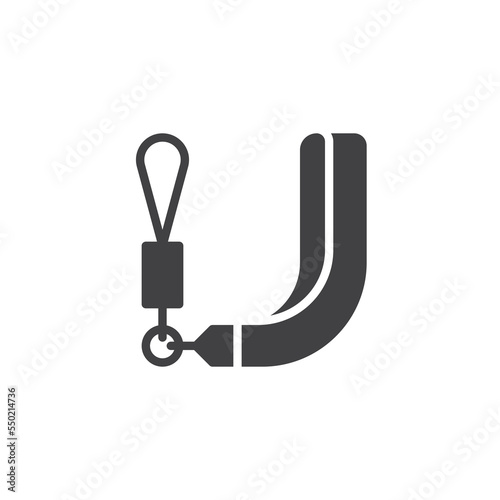 Phone strap vector icon