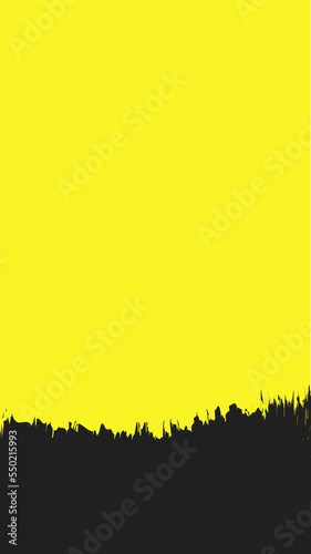Yellow and black abstract background
