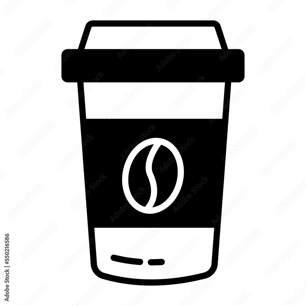 Coffee cup vector icon isolated on white background Coffee cup vector icon isolated on white background