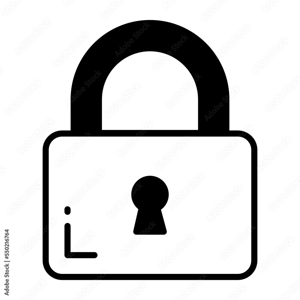 Lock vector icon modern design isolated on white background Lock vector icon modern design isolated on white background