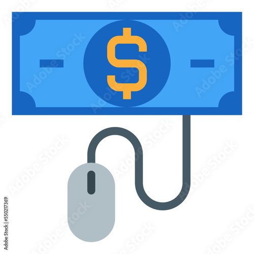 pay per click flat icon