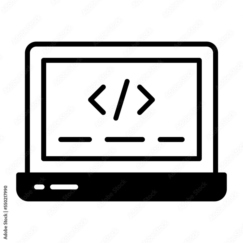 Web coding vector icon in trendy style easy to use Web coding vector icon in trendy style easy to use