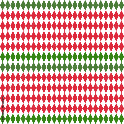 Argyle pattern seamless , red green Neutral geometric stitching vector graphic for gift paper, socks, sweaters, jumpers, or any other New Year's paper design. christmas