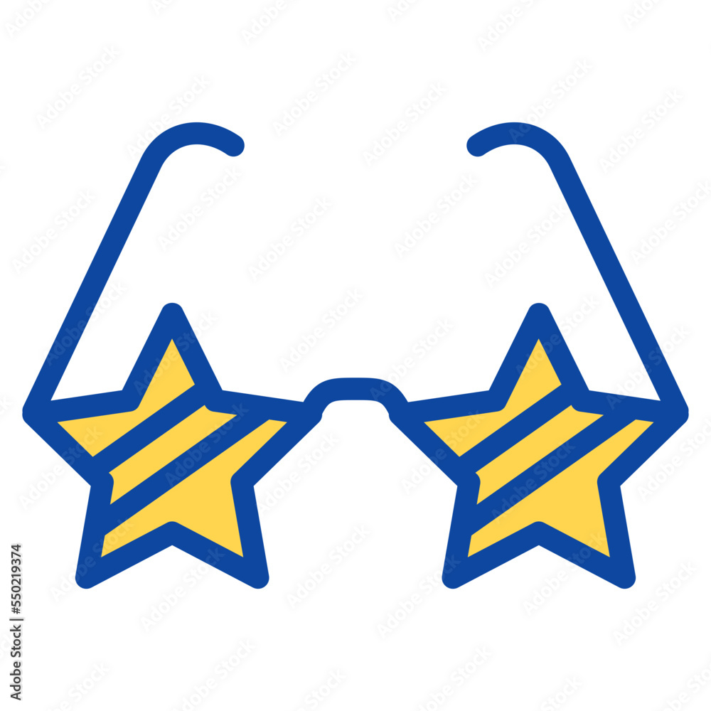 glasses two tone icon