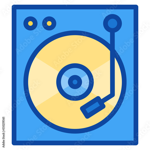disk two tone icon