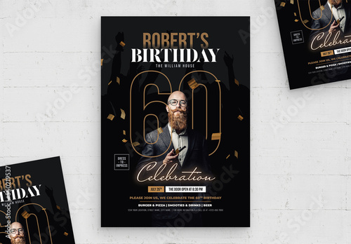 Birthday Party Flyer Template