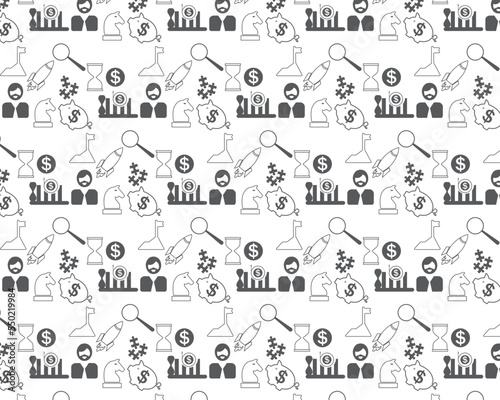 Business finance icon, financial report icon vector