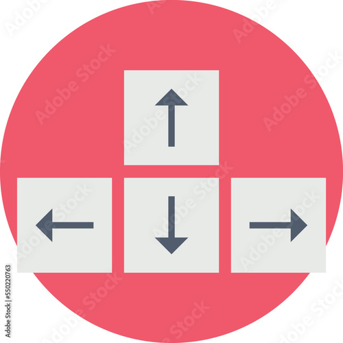Direction arrows Vector Icon
