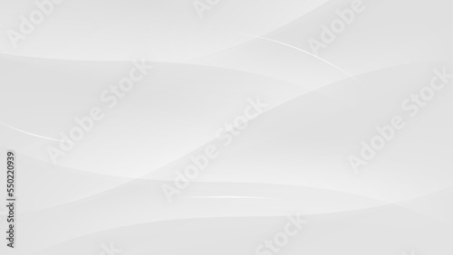 Liquid color background design. White elements with fluid gradient. Dynamic shapes composition. Vector illustration