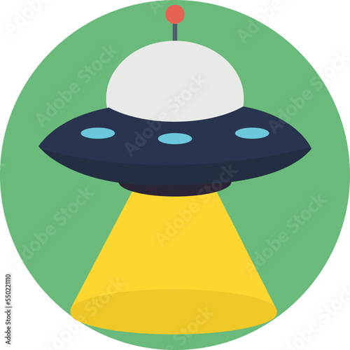 Spaceship Vector Icon 