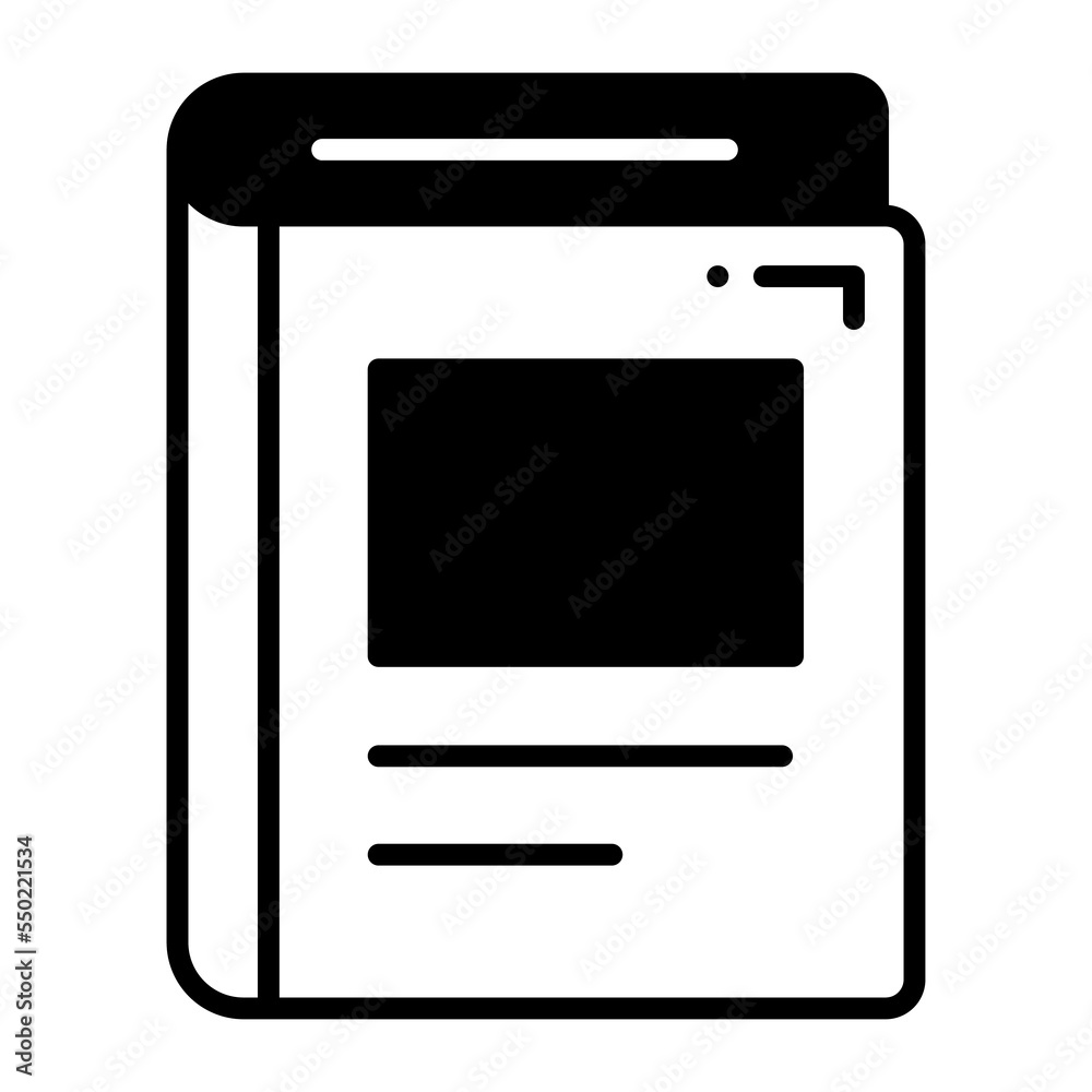 Book vector icon isolated on white background Book vector icon isolated on white background