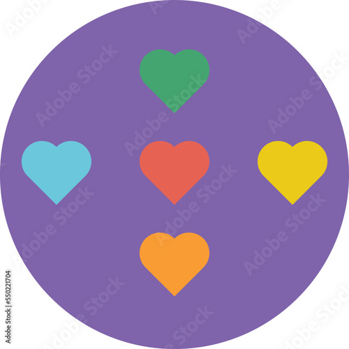 Health hearts Vector Icon 
