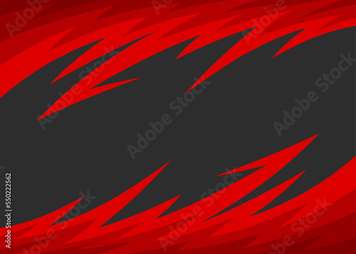 Abstract background with curved spike pattern and with some copy space area