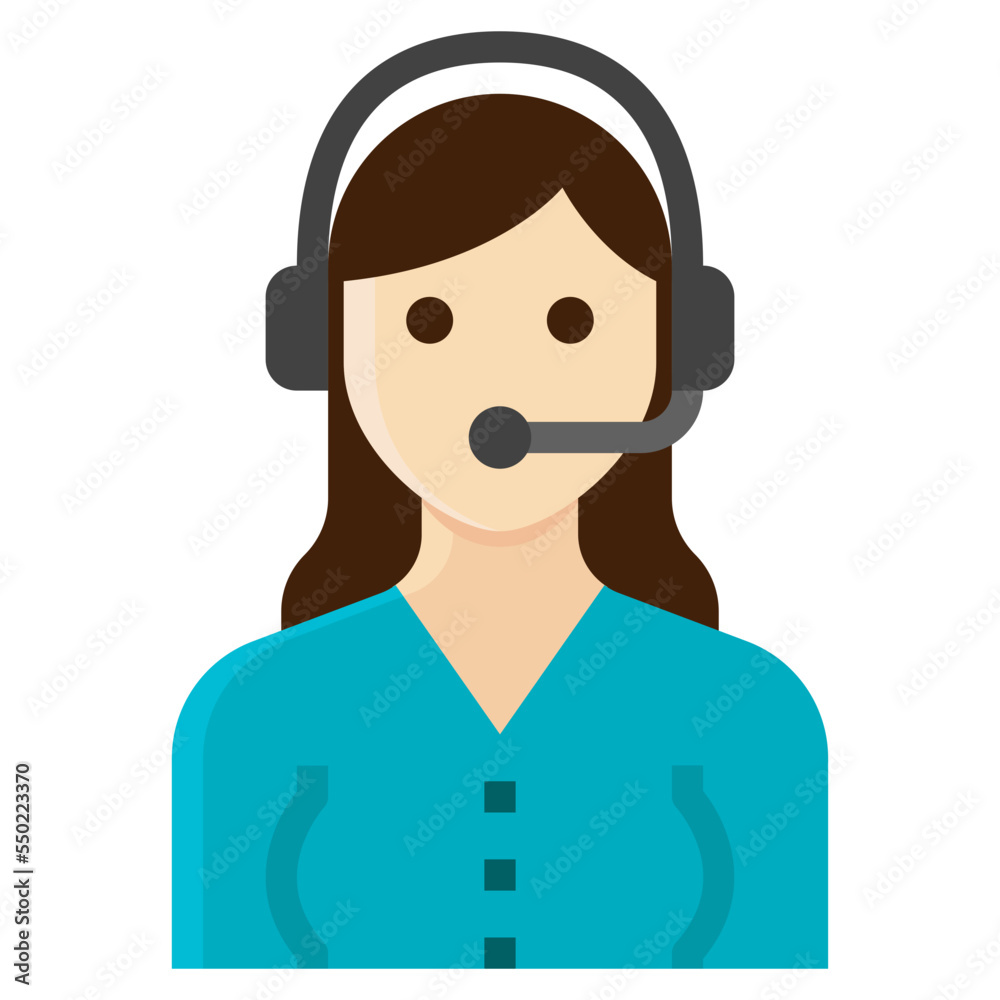 operator flat icon operator flat icon