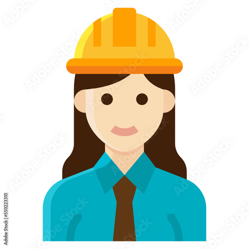 engineer flat icon