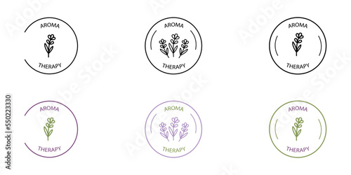 Collection of vector logos for spas salon.